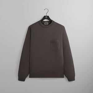 Kith Long Sleeve Leonard Pocket Tee - Somber