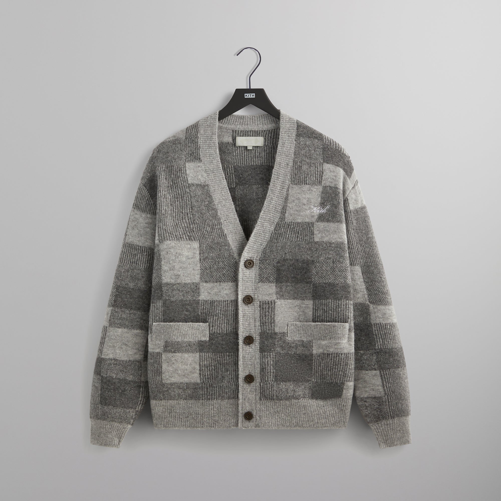 Kith Jean Check Cardigan - Tin – Kith Canada 