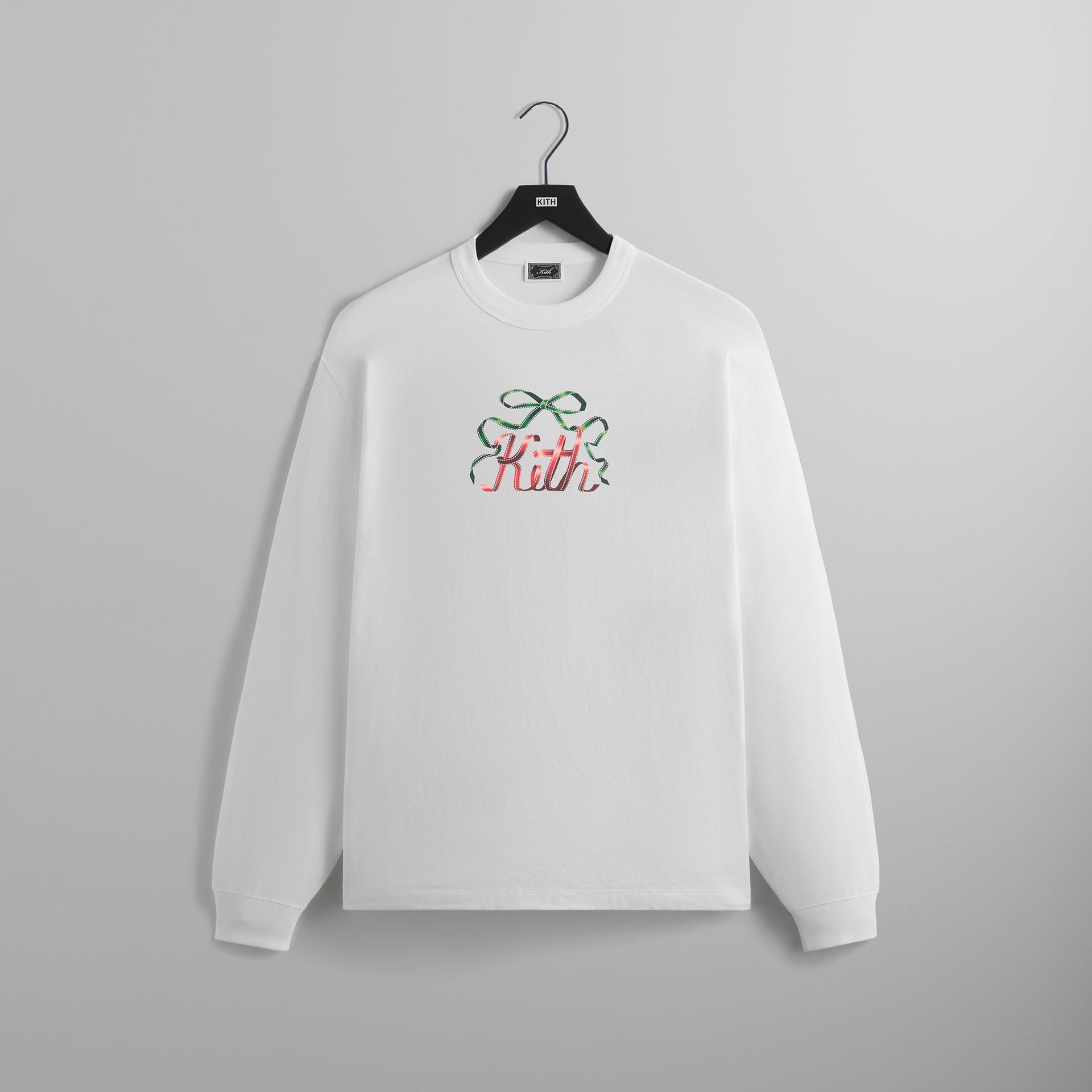 Kithmas Ribbon Long Sleeve Tee - White PH