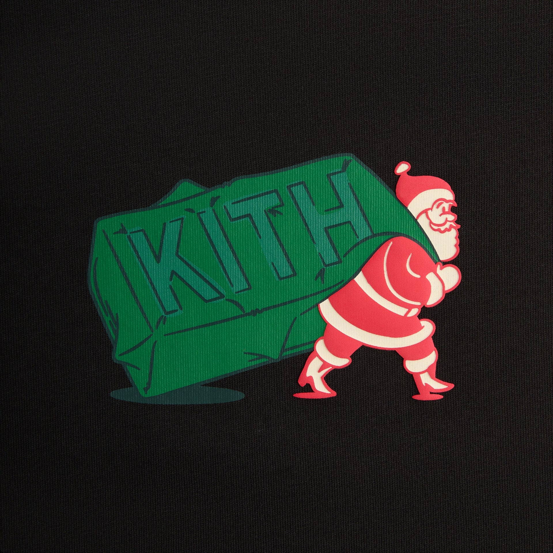 Kithmas Comic Santa Tee - Black