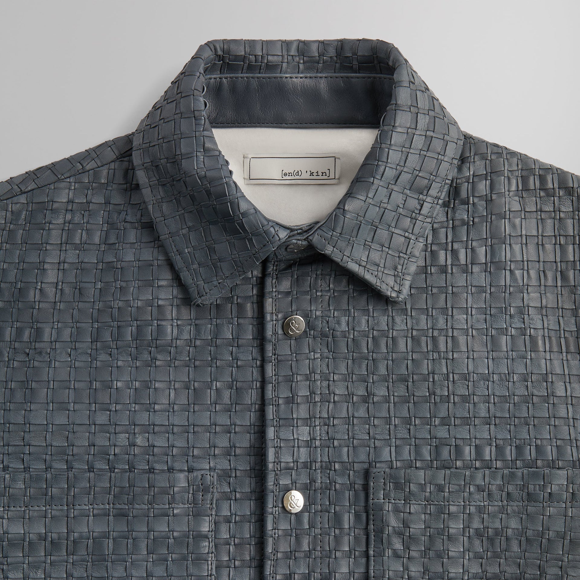 &Kin Woven Leather Apollo II Shirt - Machine