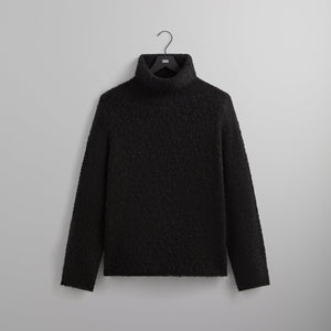 &Kin Speckled Boucle Walker Turtleneck - Black