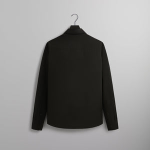 &Kin Tropical Wool Marquis Zip Up Shirt - Black PH