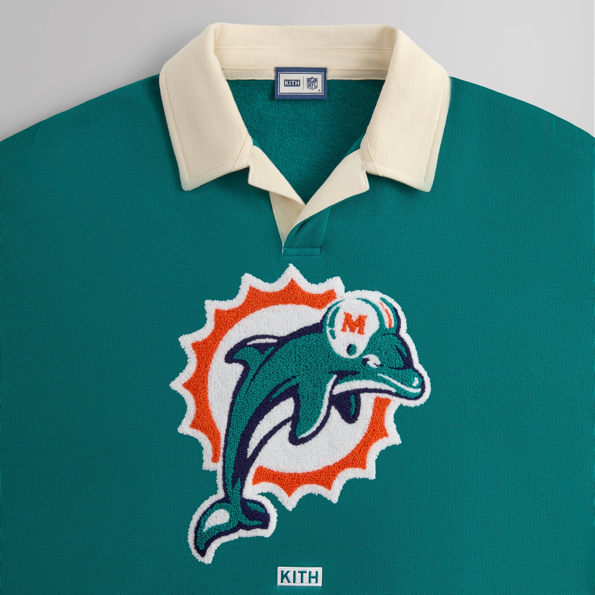 Kith & '47 for the NFL: Dolphins Nelson Collared Pullover - Center