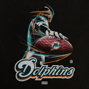 Kith & '47 for the NFL: Dolphins Vintage Long Sleeve Tee - Black PH