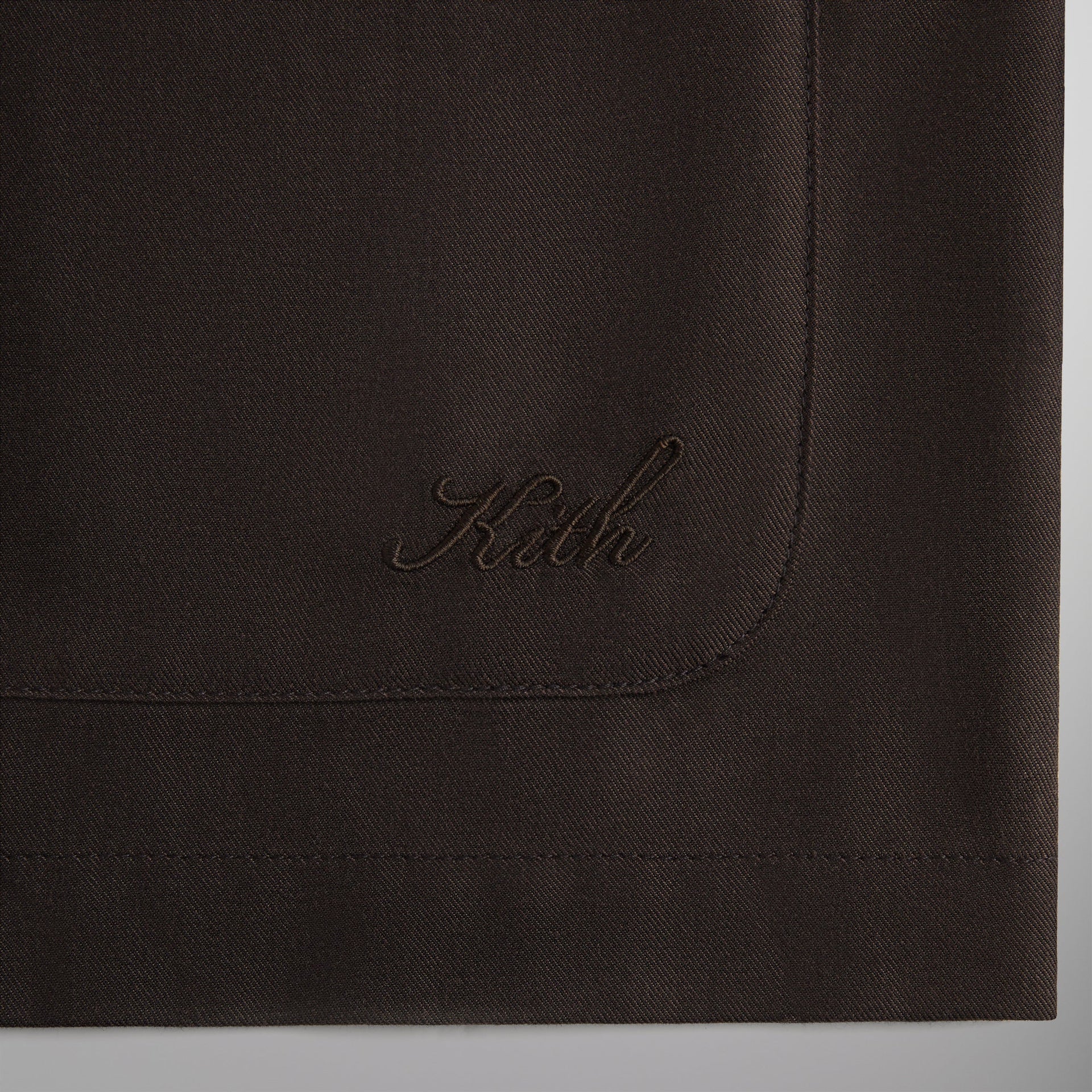 Kith Silk Cotton Long Sleeve Boxy Collar Overshirt - Incognito