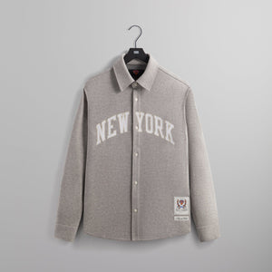 Kith for the New York Knicks Felted Jersey Apollo Shirt - Medium Heather Grey PH