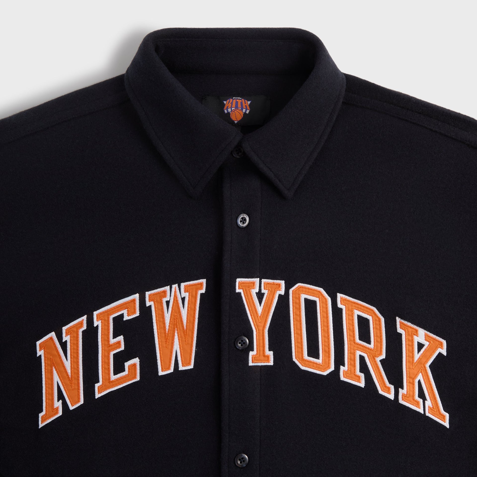 Kith for the New York Knicks Felted Jersey Apollo Shirt - Nocturnal