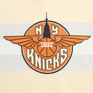 Kith for the New York Knicks Wings Nelson Collared Pullover - Sandrift PH