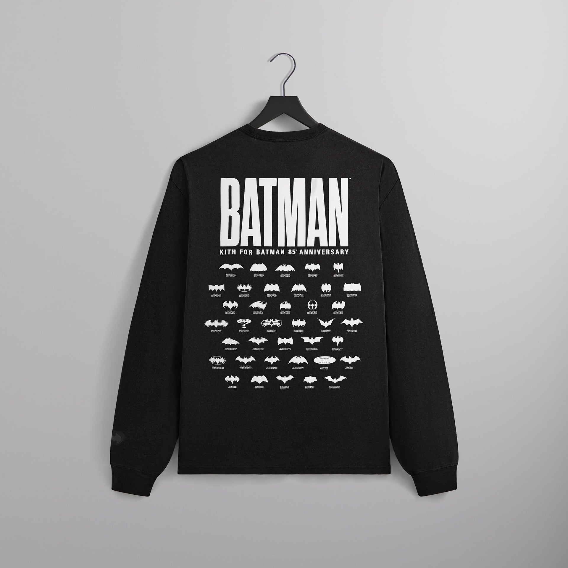 Batman | Kith History Vintage Pocket Long Sleeve Tee - Black