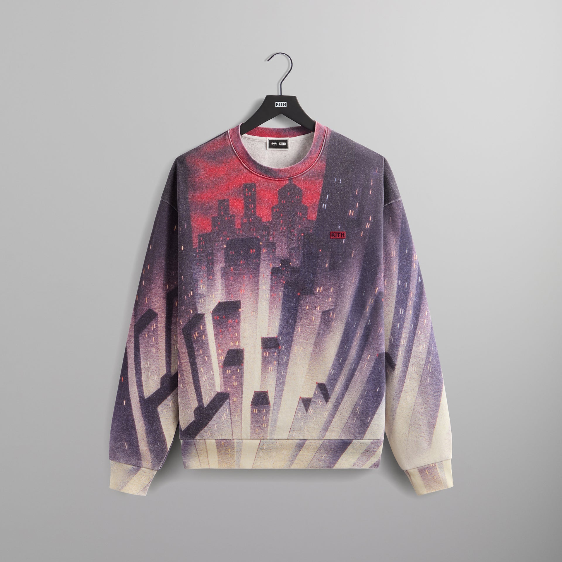 Batman | Kith Animated City Vintage Nelson Crewneck - Allure