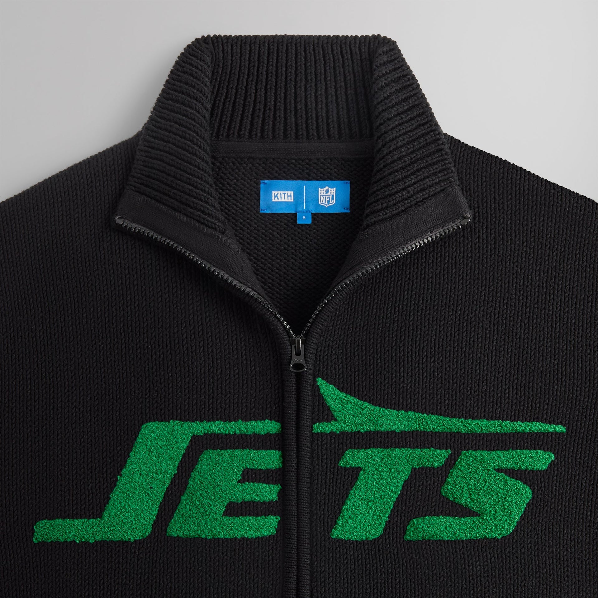 Kith & '47 for the NFL: Jets Wyona Full Zip Sweater - Black