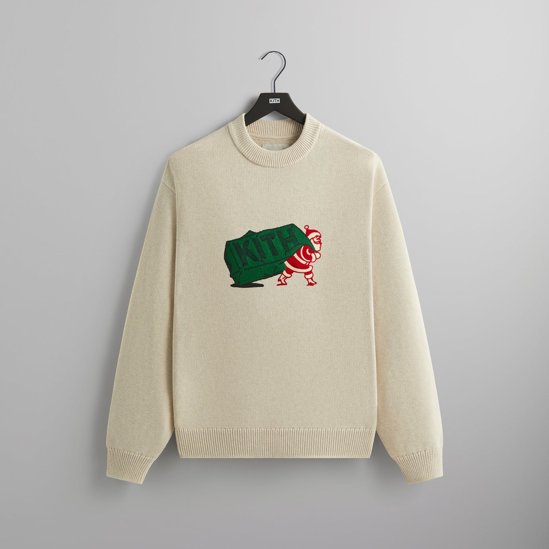 Kithmas Santa Crewneck Sweater - Sandy Heather