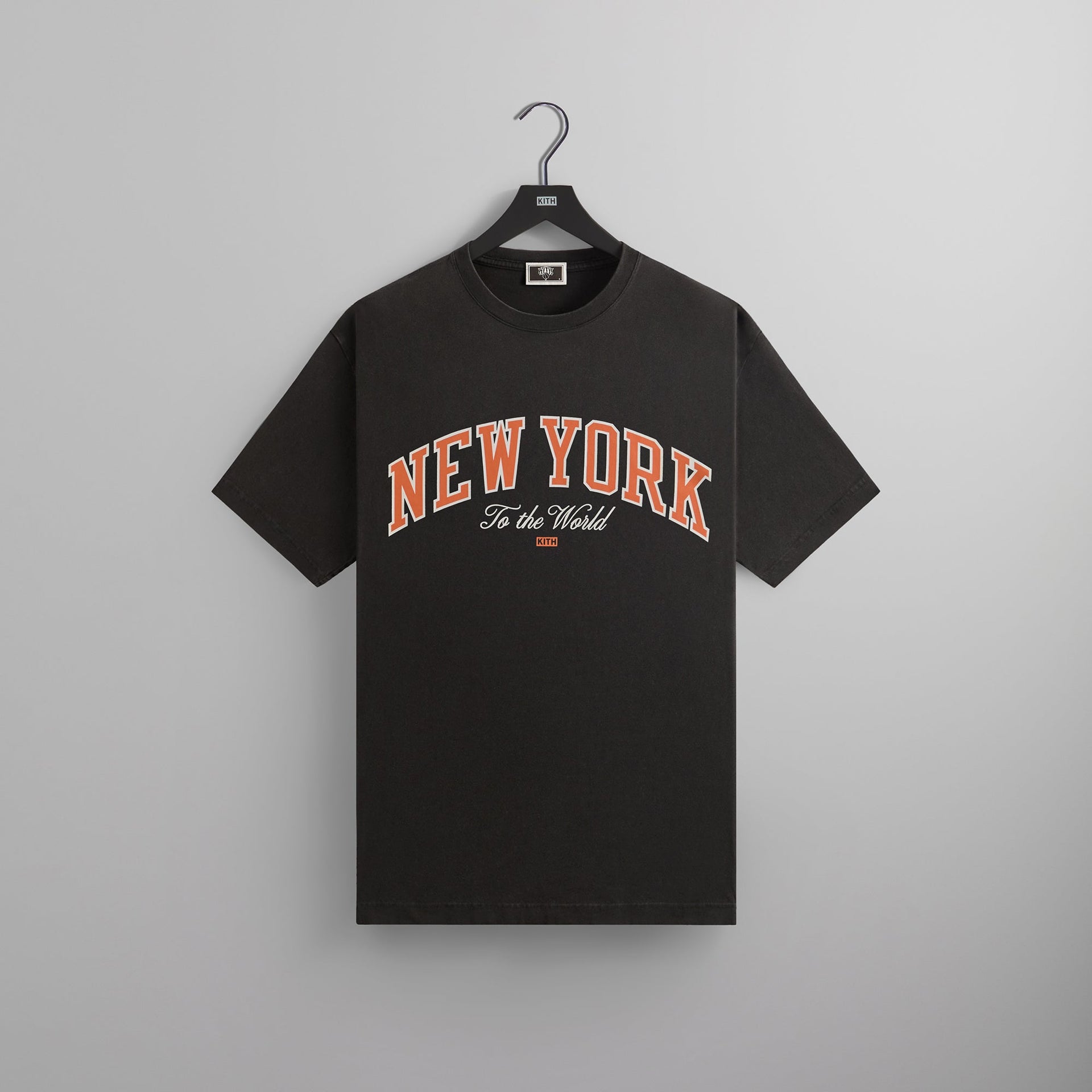 Kith for the New York Knicks New York to the World Vintage Tee - Black PH