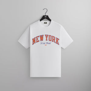 Kith for the New York Knicks New York to the World Vintage Tee - White