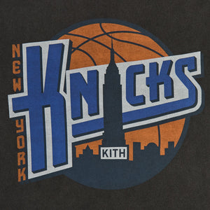 Kith for the New York Knicks City Vintage Long Sleeve Tee - Black