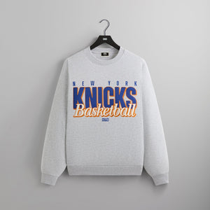 Kith for the New York Knicks Classic Vintage Nelson Crewneck - Light Heather Grey PH