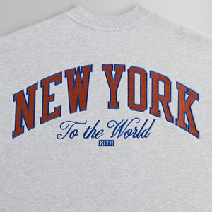 Kith for the New York Knicks Empire Vintage Nelson Crewneck - Light Heather Grey PH