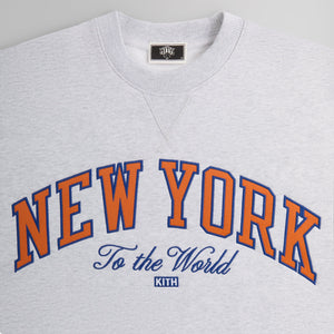 Kith for the New York Knicks Vintage Nelson Crewneck - Light Heather Grey PH