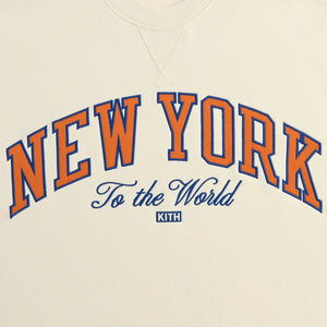 Kith for the New York Knicks Vintage Nelson Crewneck - Sandrift