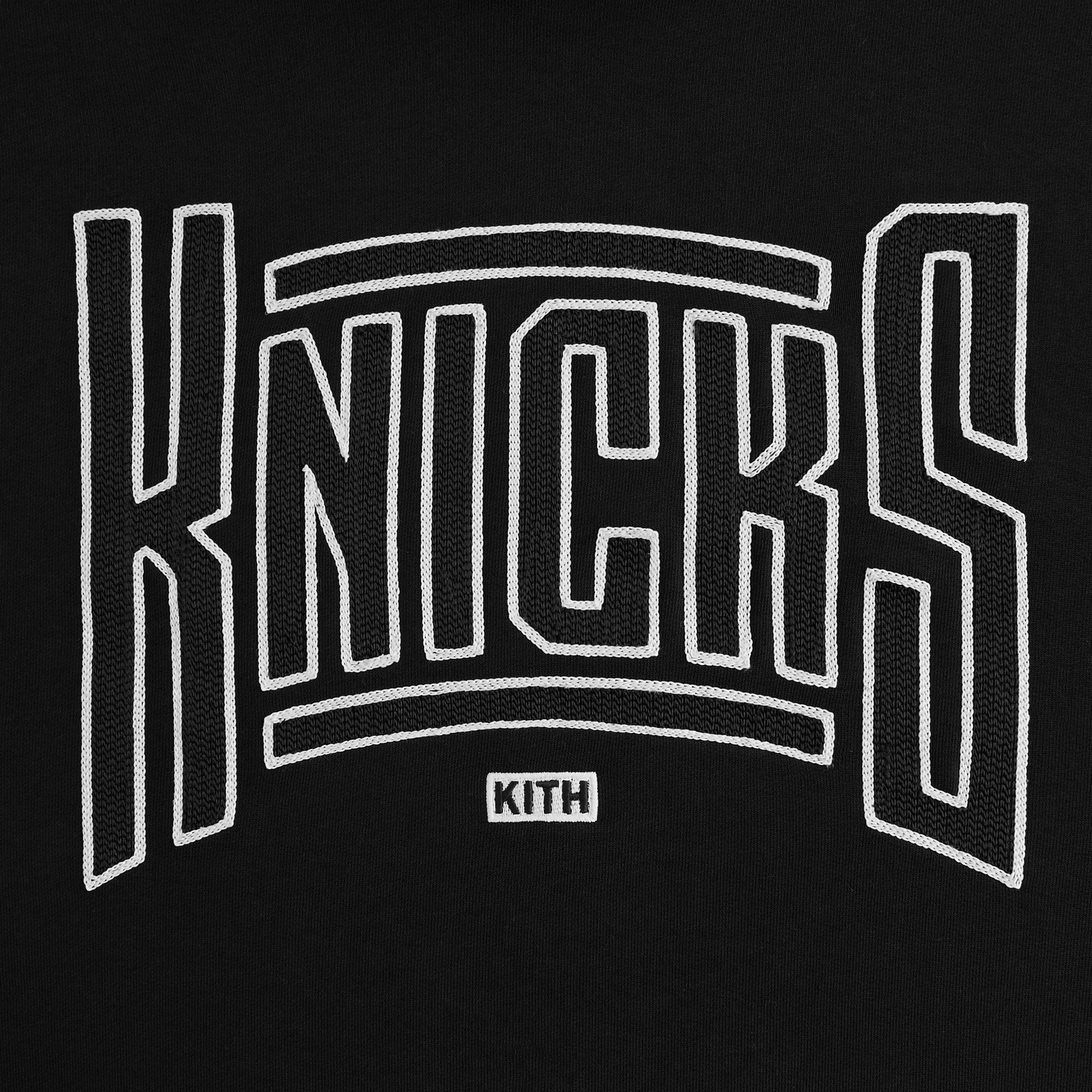 Kith for the New York Knicks Arched Vintage Nelson Hoodie - Black