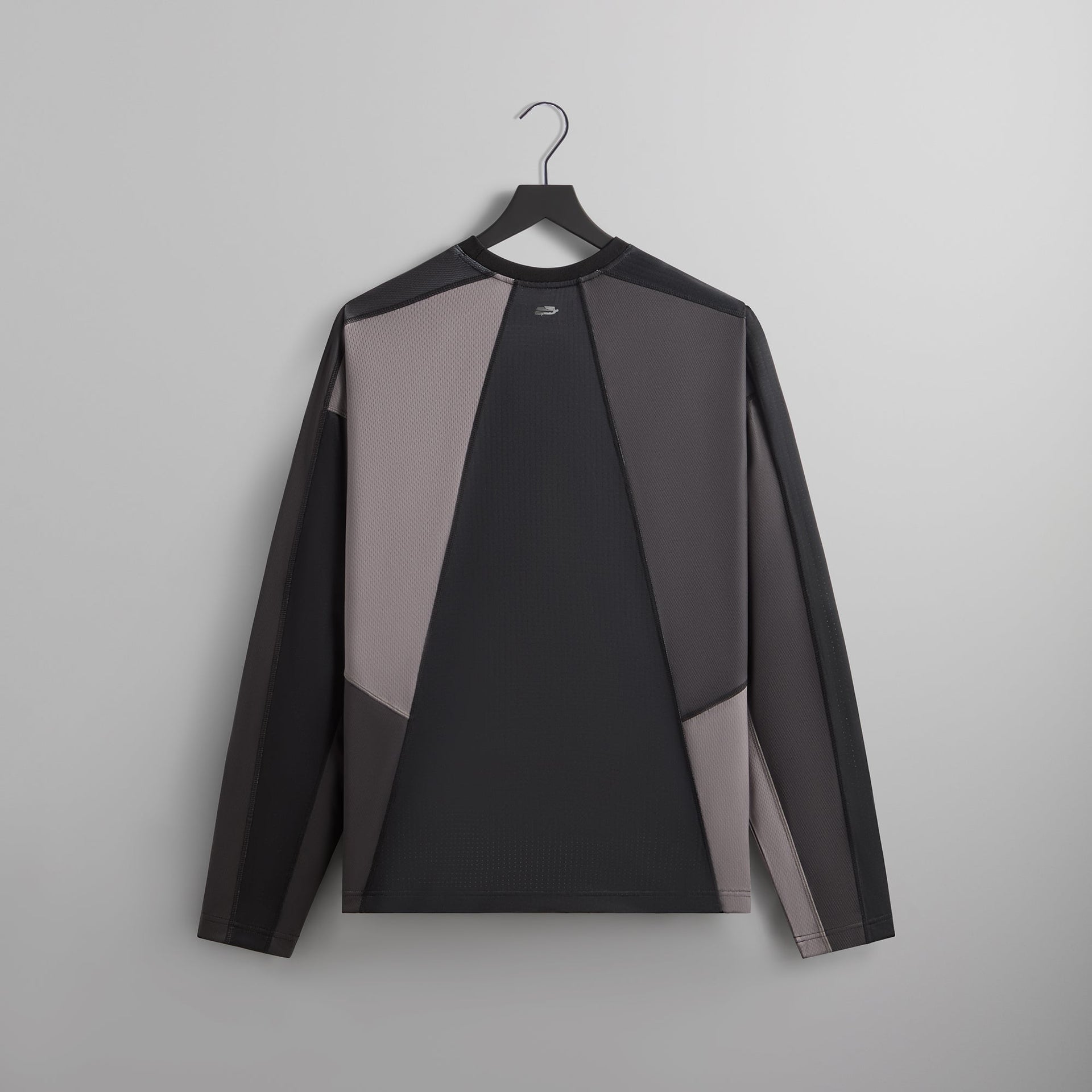 Kith Long Sleeve Panelled Otto Tee - Black PH
