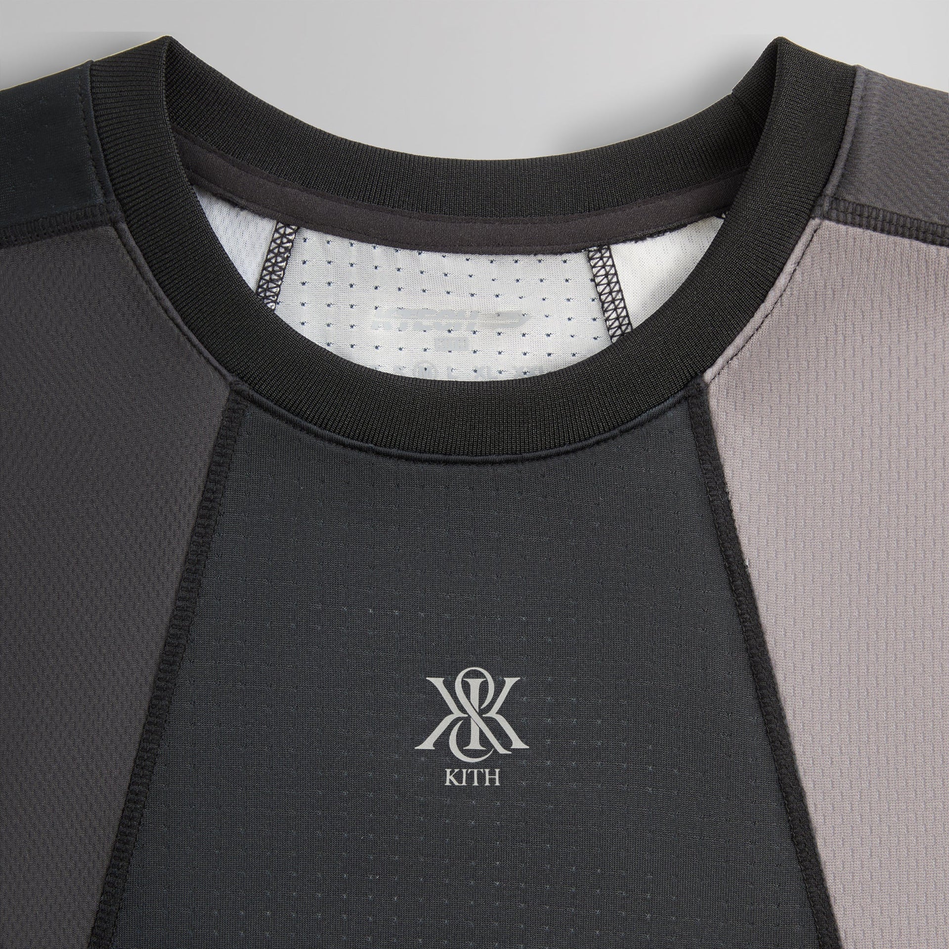 Kith Long Sleeve Panelled Otto Tee - Black PH