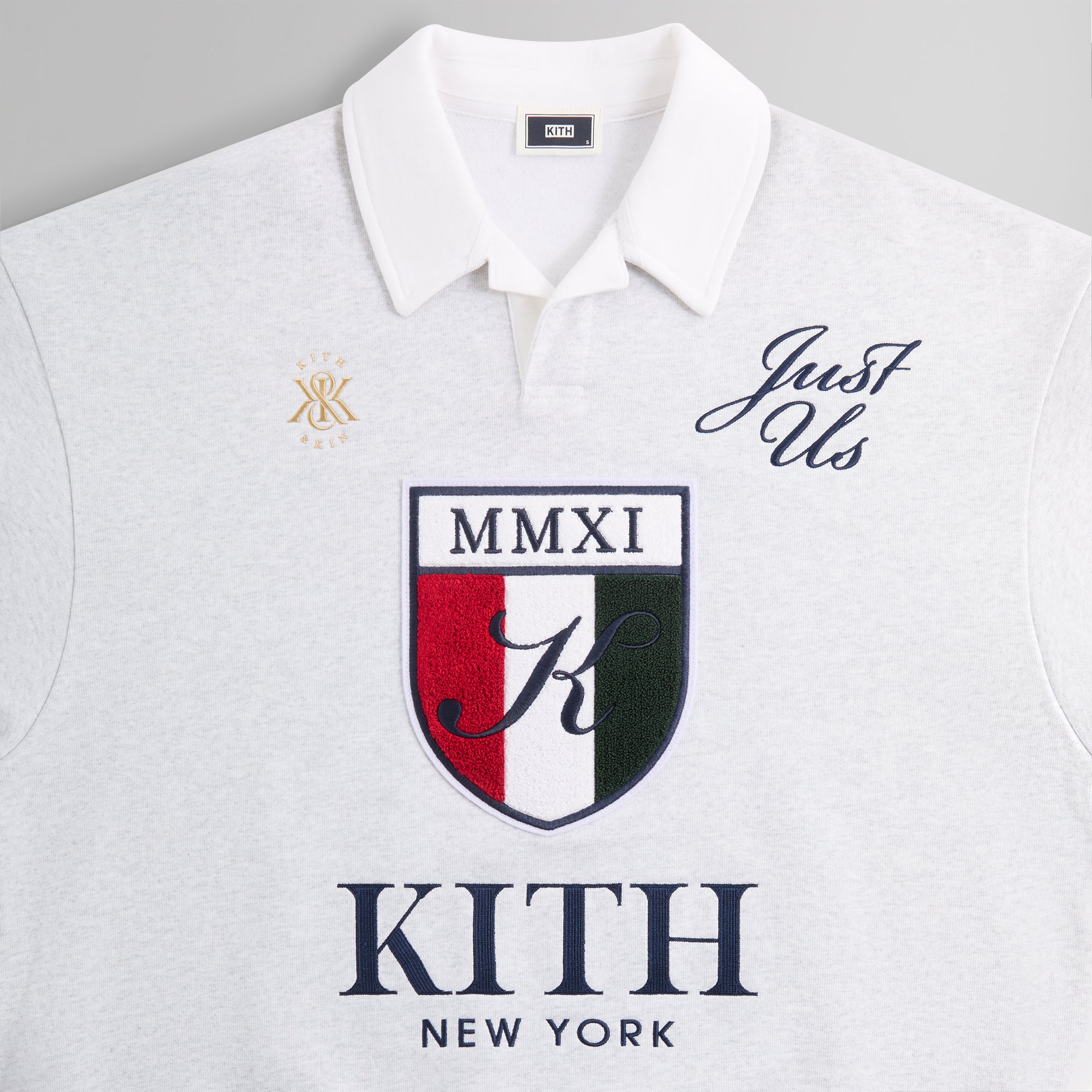 Kith Nelson Collared Pullover - Light Heather Grey – Kith Canada Kith Nelson Collared Pullover - Light Heather Grey – Kith Canada