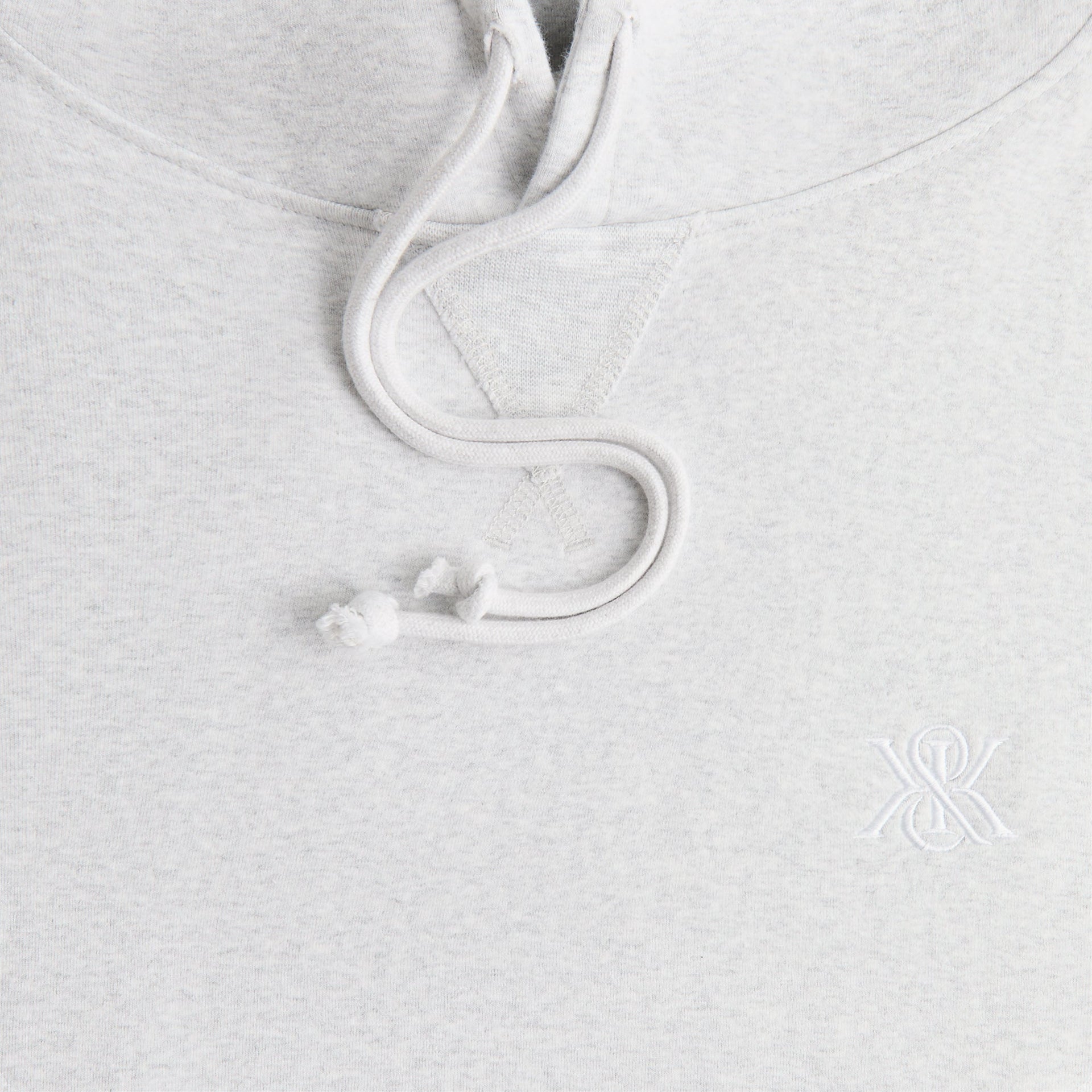 Kith Compact Knit Williams III Hoodie - Light Heather Grey PH