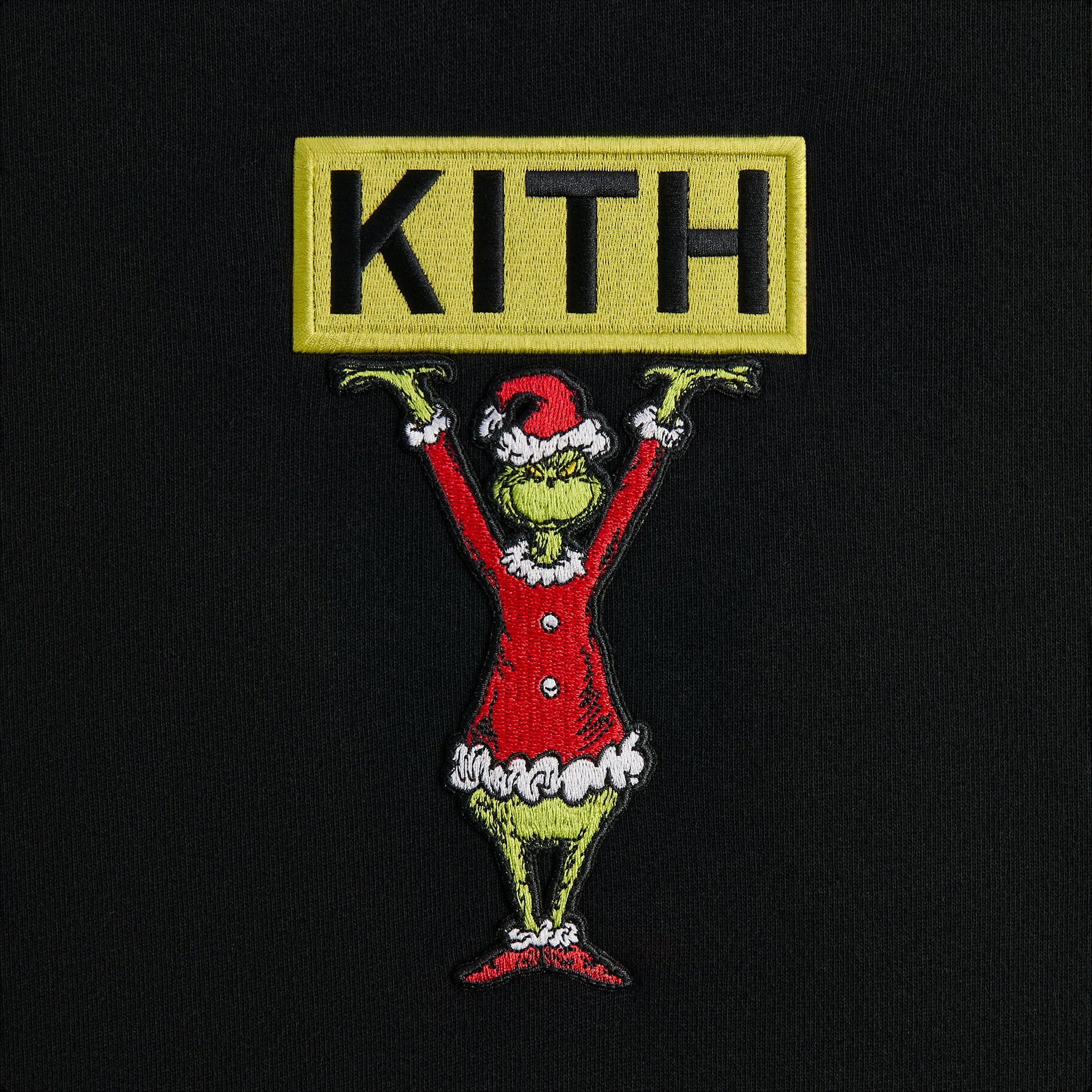 Kith for The Grinch Classic Logo Williams III Hoodie - Black Beauty