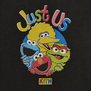 Kith for Sesame Street Just Us Vintage Tee - Black