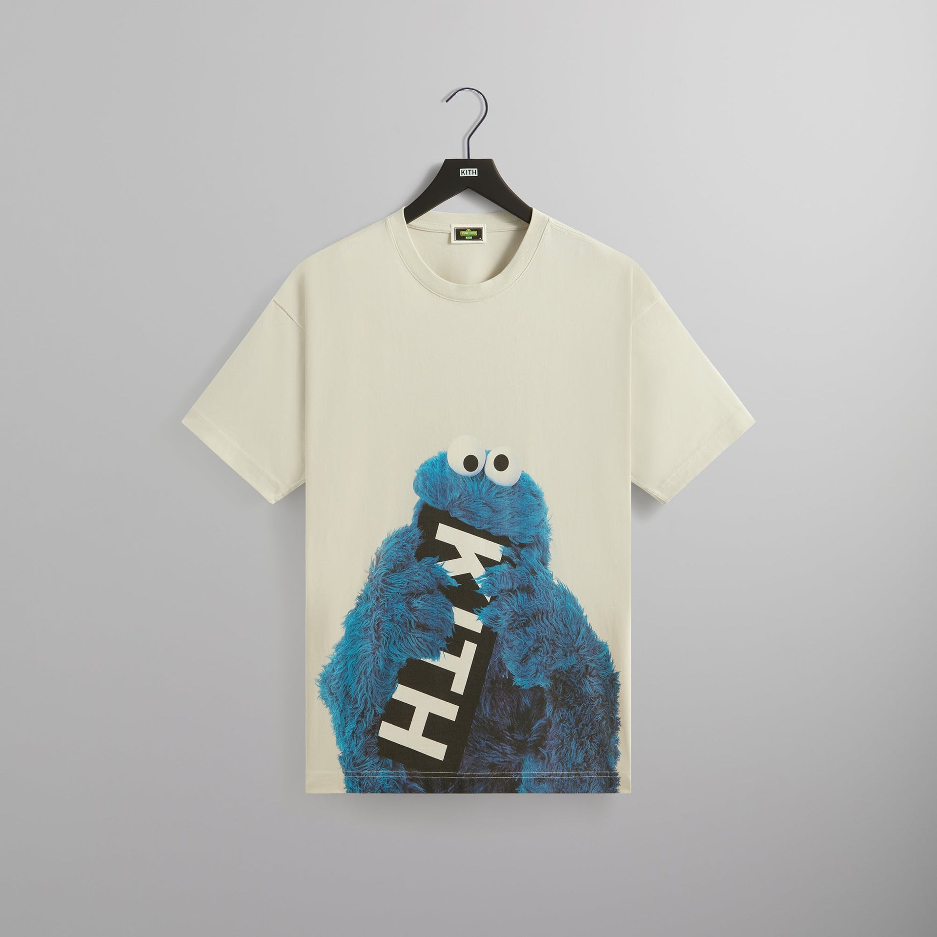 Kith for Sesame Street Cookie Monster Tee - Chalk