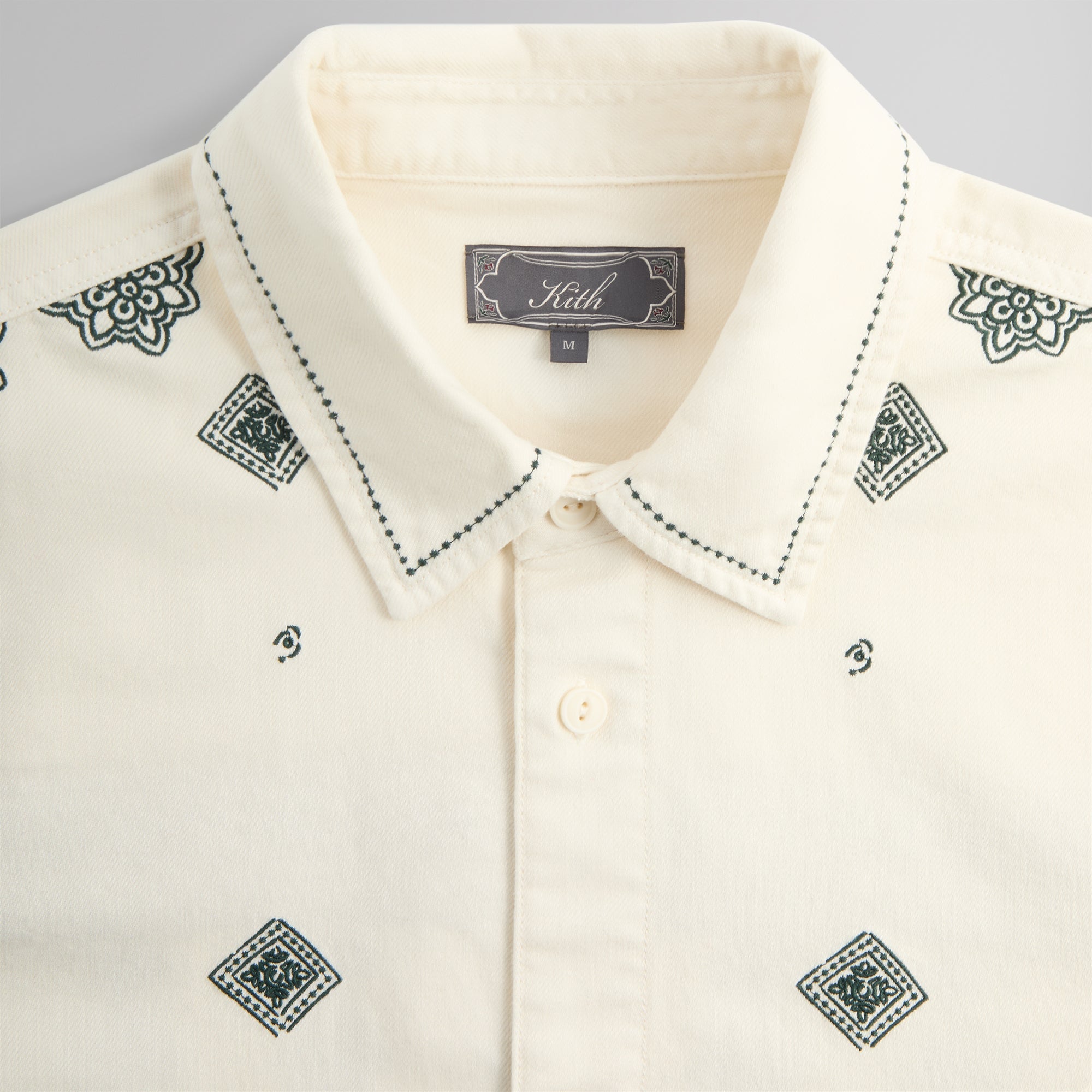 Kith Raw Hem Denim Apollo Shirt - Stadium – Kith Canada
