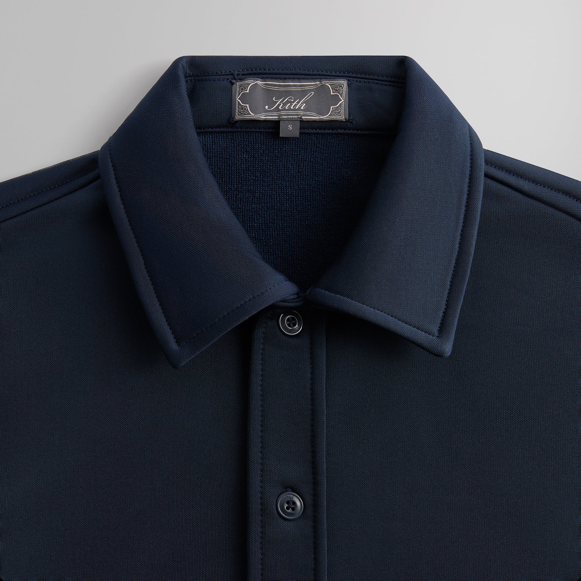 Kith Long Sleeve Boxy Collared Overshirt - Nocturnal PH