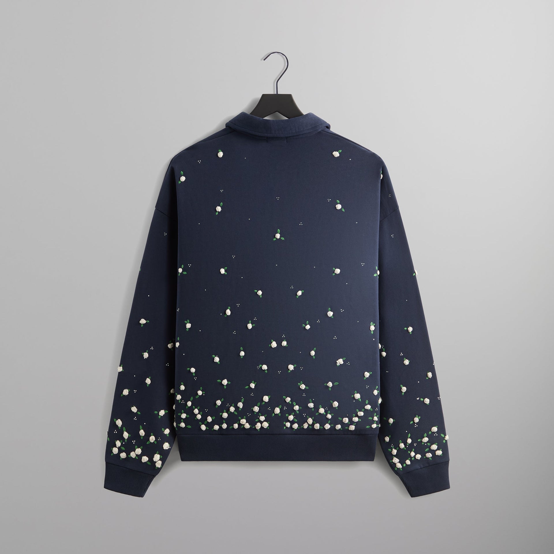 Kith Floral Ombre Nelson Collared Pullover - Nocturnal