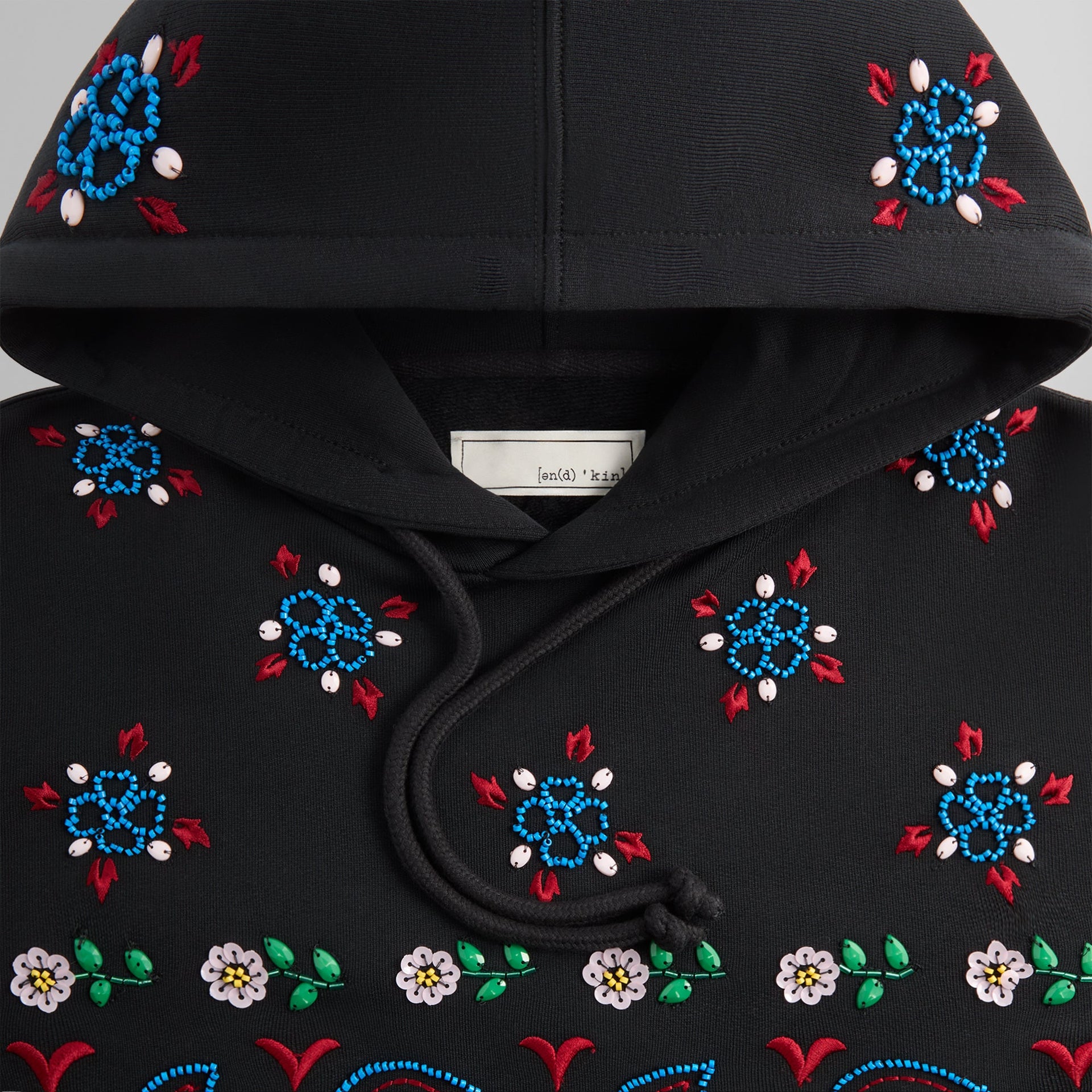 &Kin Paisley Floral Williams III Hoodie - Black