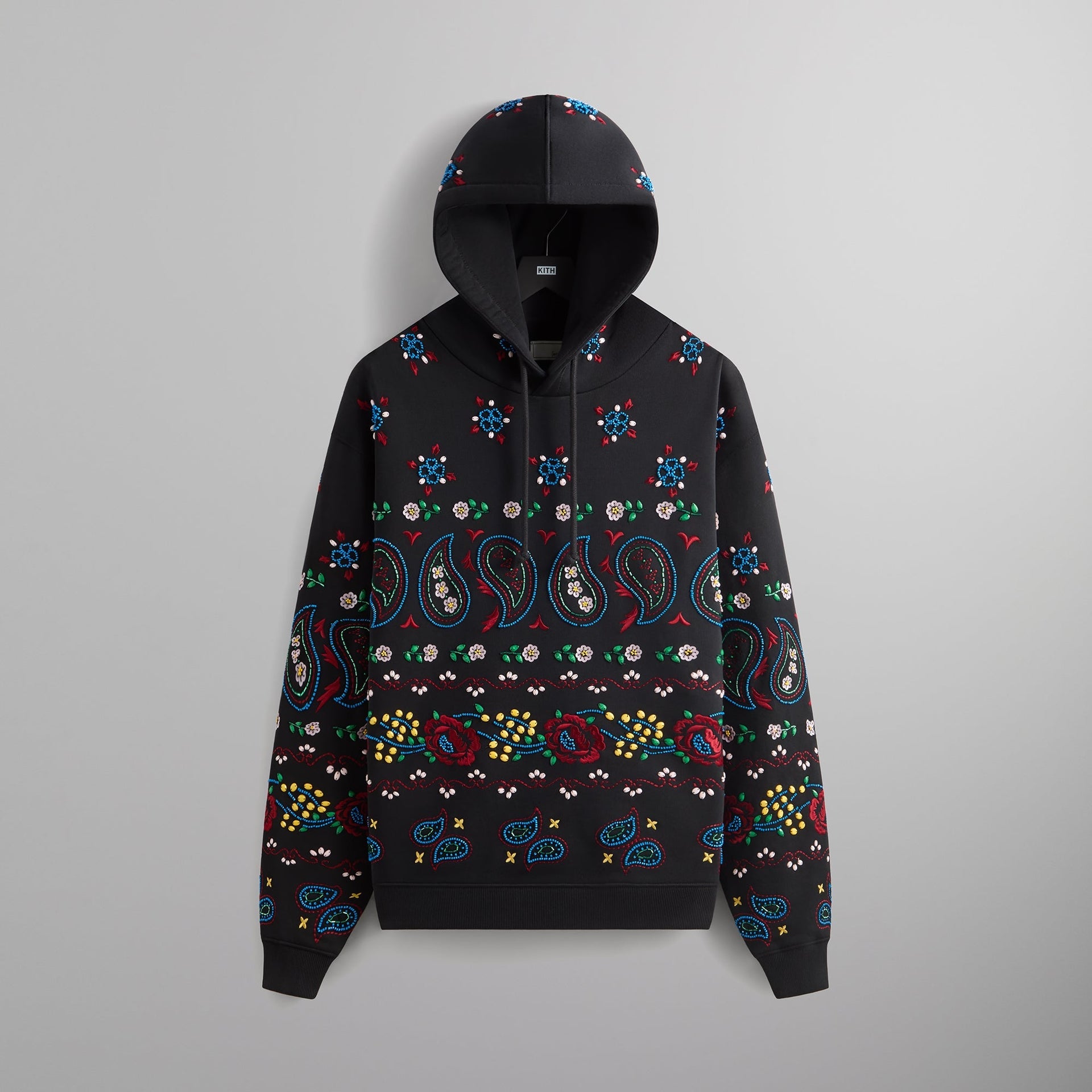 &Kin Paisley Floral Williams III Hoodie - Black PH