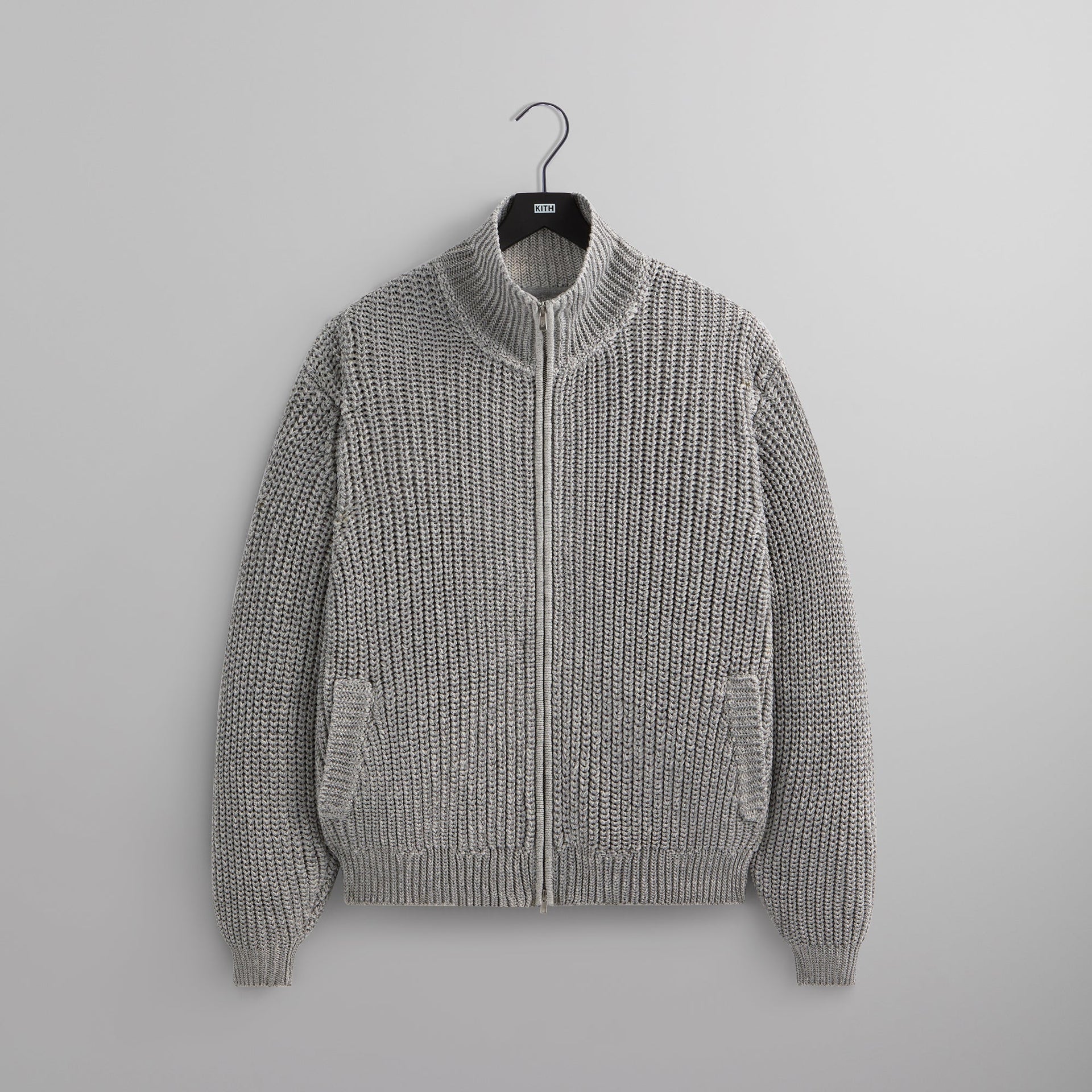 &Kin Reflective Wyona Full Zip Sweater - Silver PH