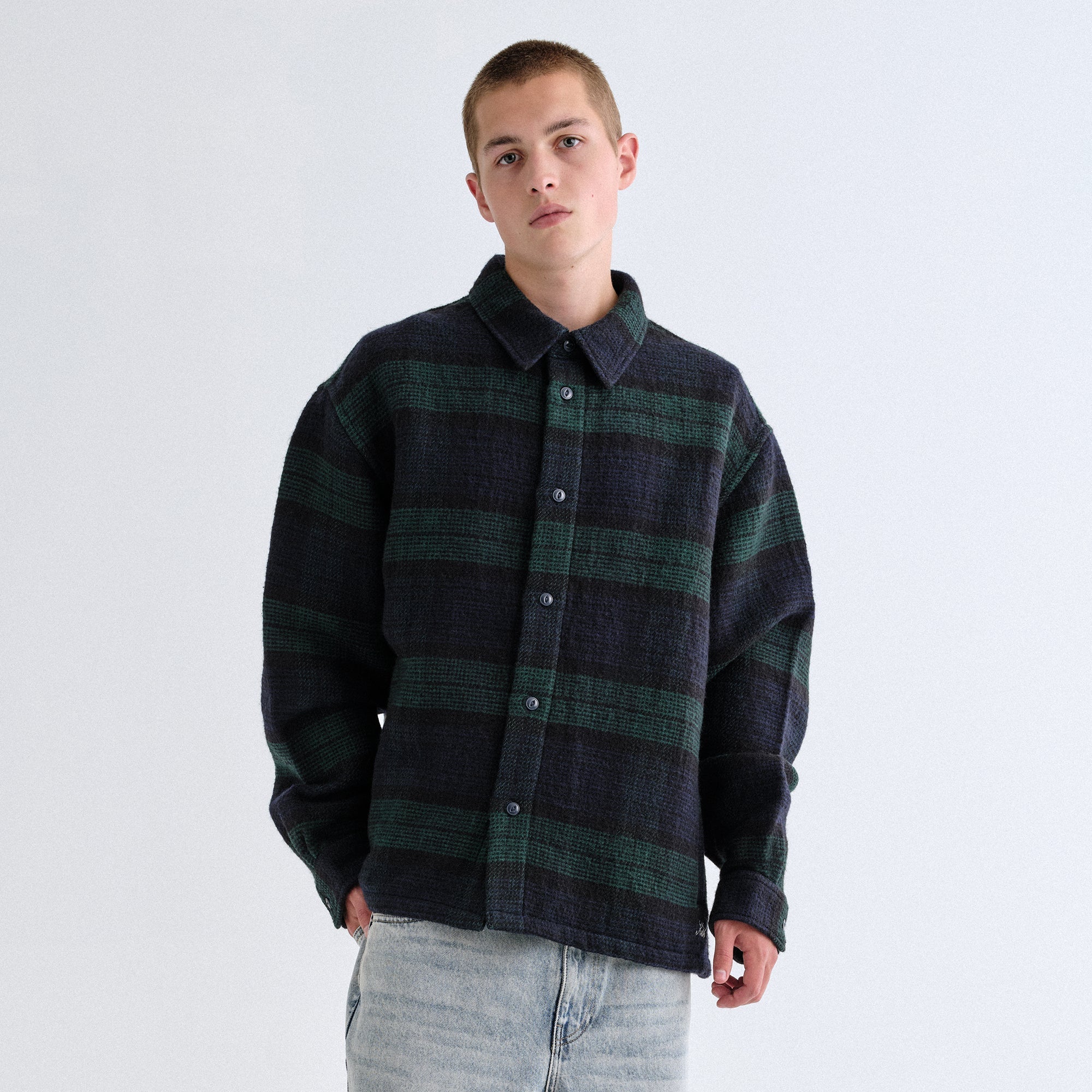 Kith Textured Plaid Isaiah Buttondown - Stadium – Kith Canada