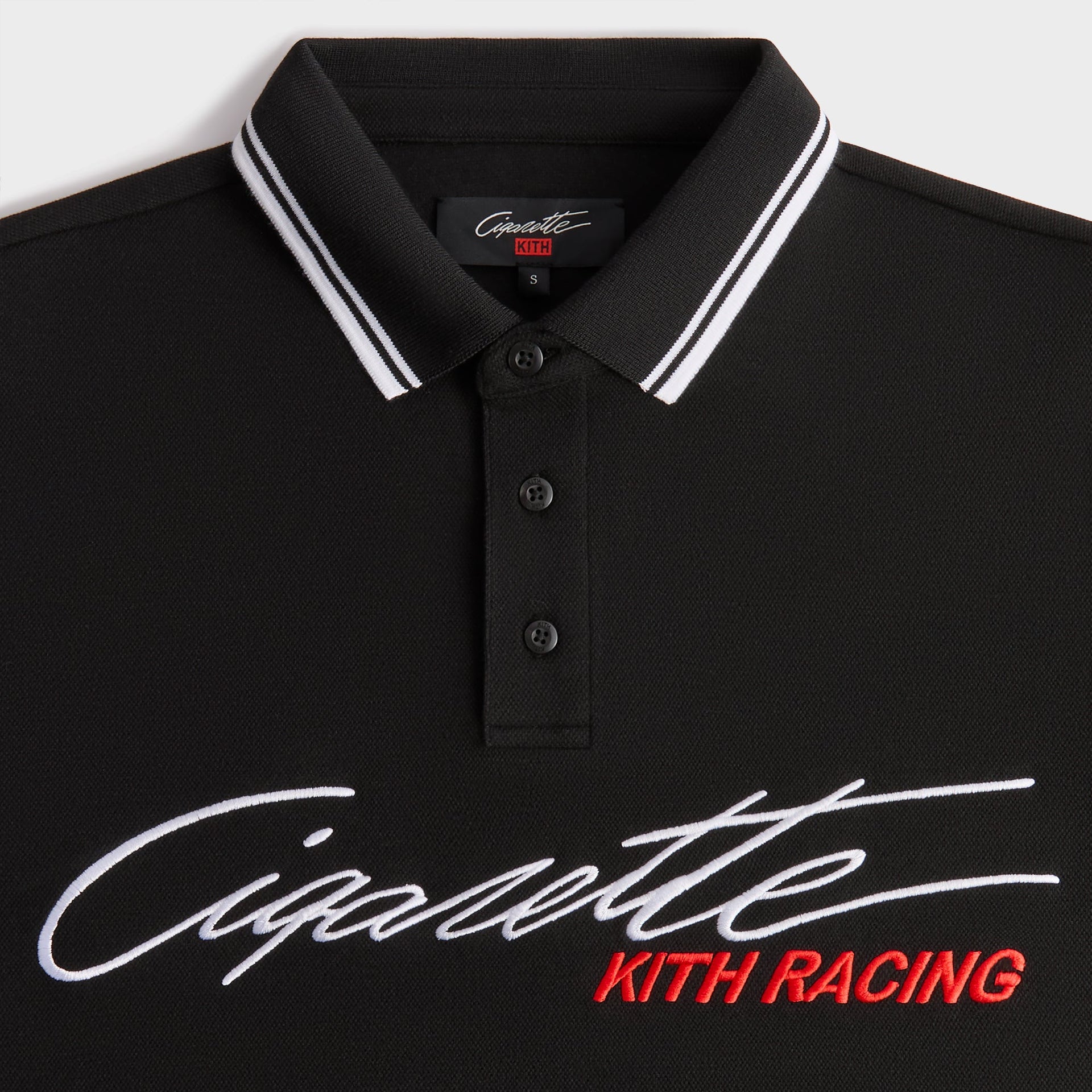 Kith for Cigarette Racing Pique Polo - Black