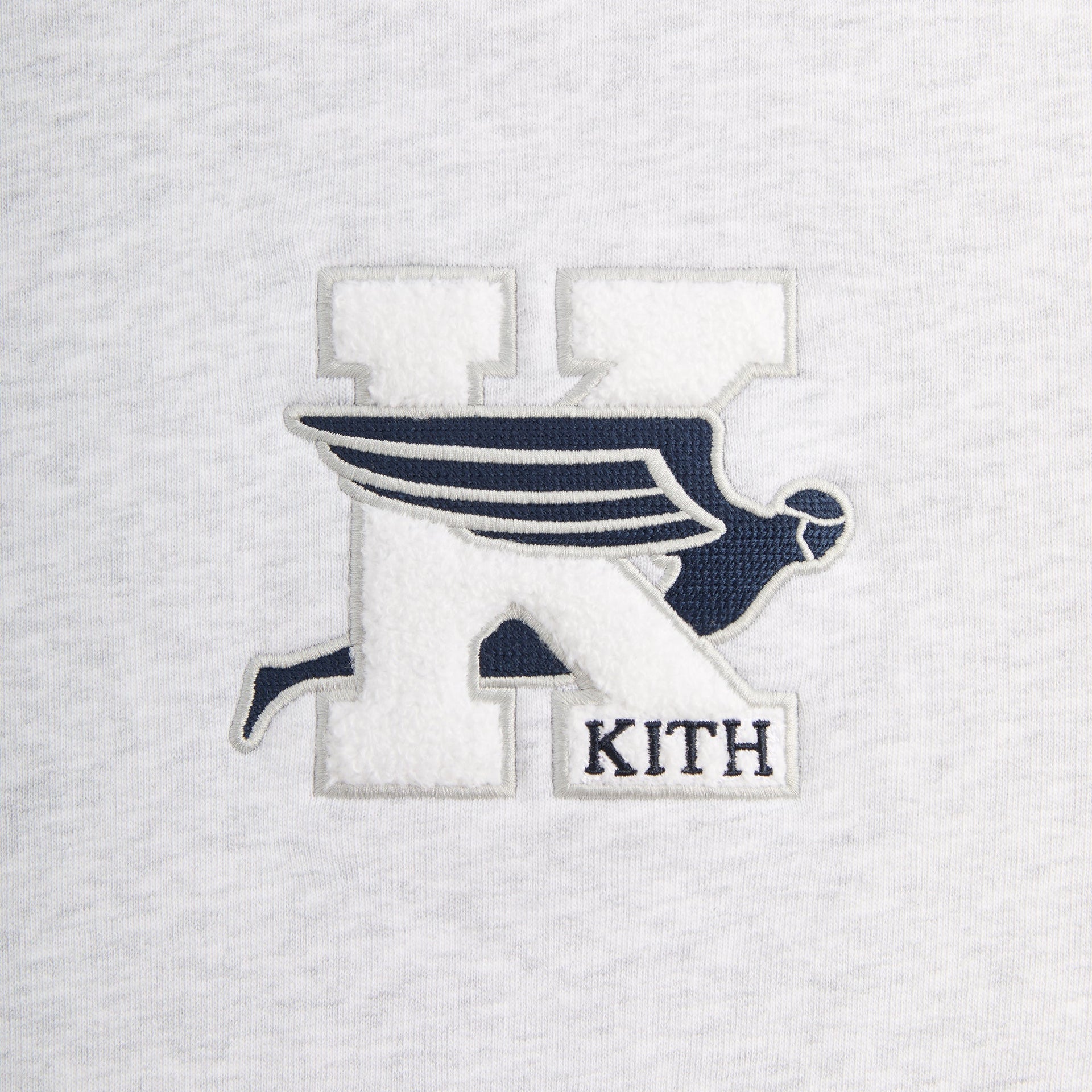 Kith Flight Logo Nelson Crewneck - Light Heather Grey PH