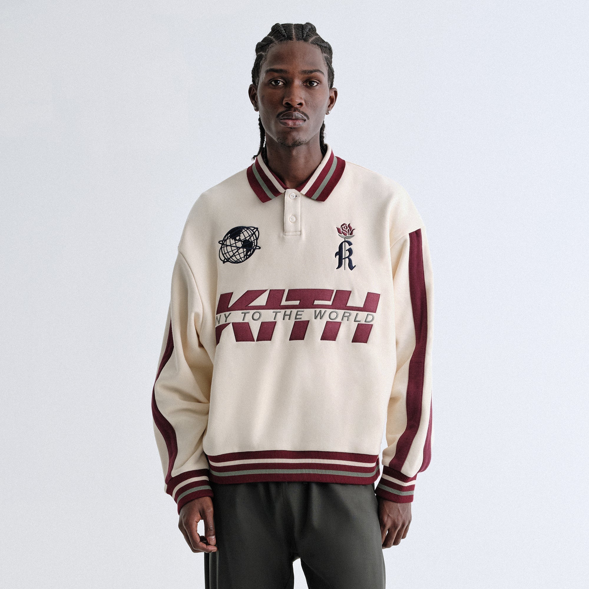 トップス KITH/ CARLISLE MOCK NECK Sweatshirt Kith for the New York Knicks City Vintage Nelson Crewneck