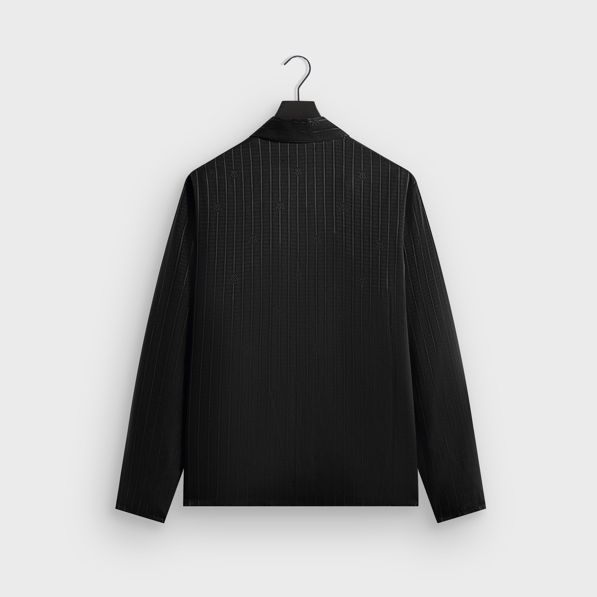 Kith Crest Logo Boxy Collared Overshirt - Black – Kith Canada