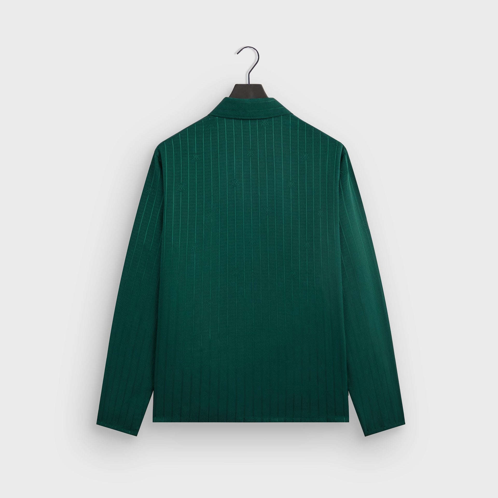 Kith Crest Logo Boxy Collared Overshirt - Fairway