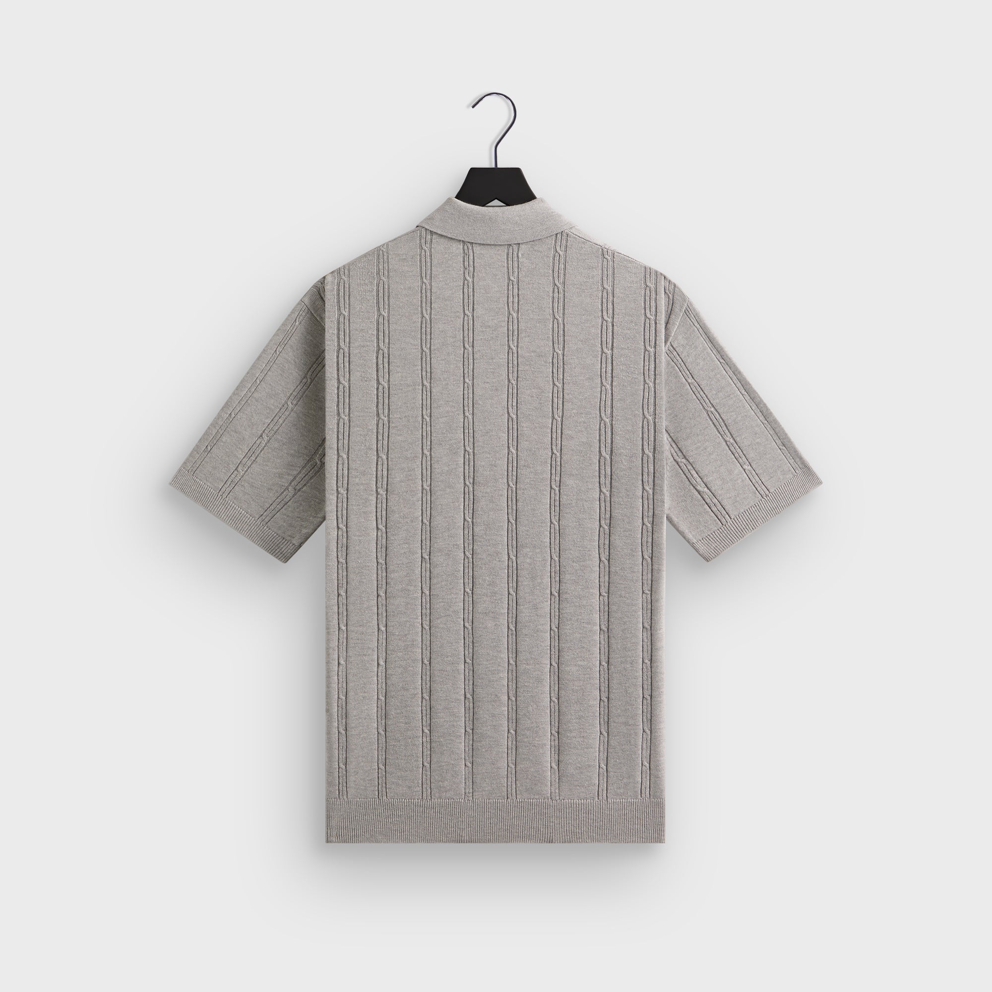 Kith Tilden Polo - Light Heather Grey – Kith Canada