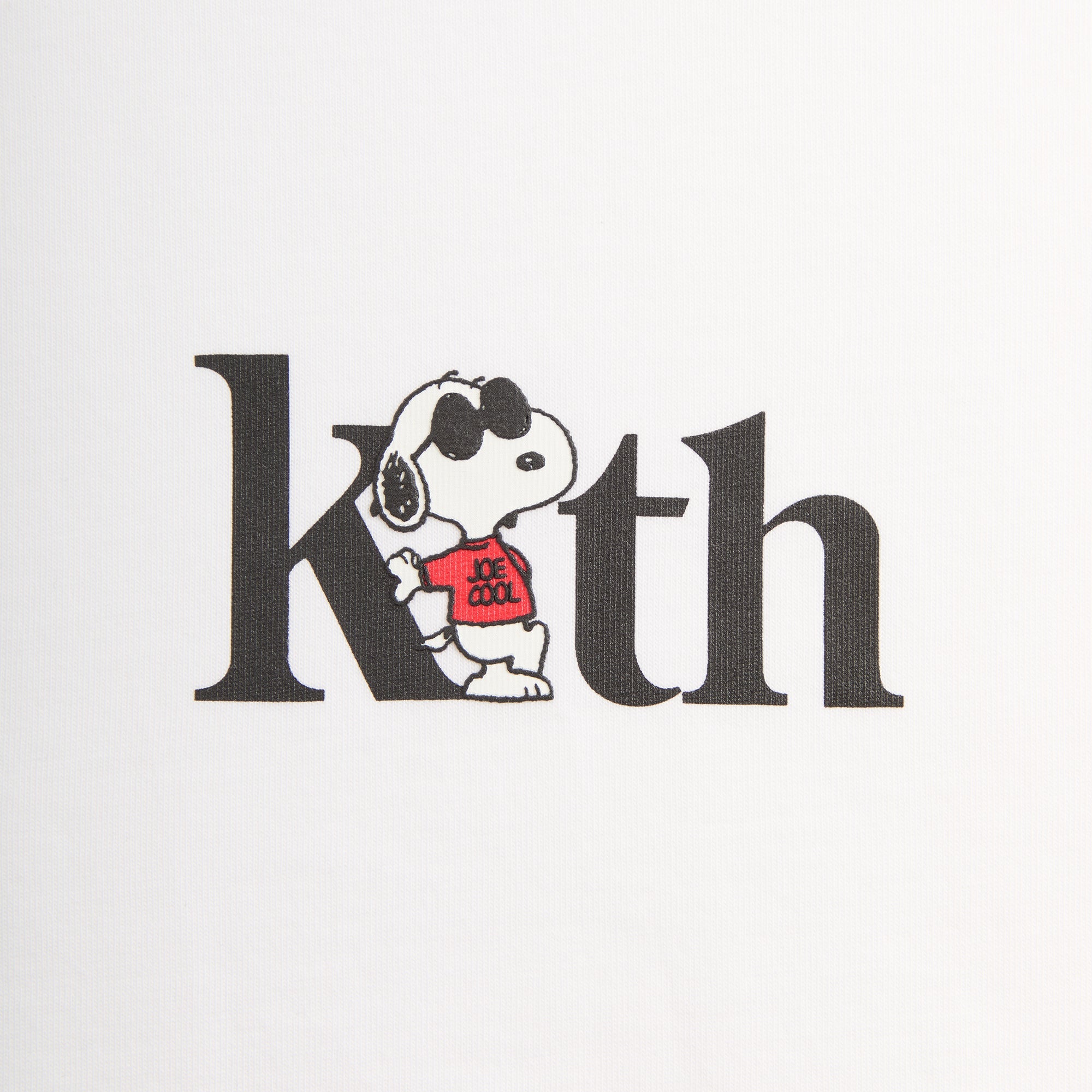 Kith for Peanuts Joe Cool Serif Tee - White – Kith Canada