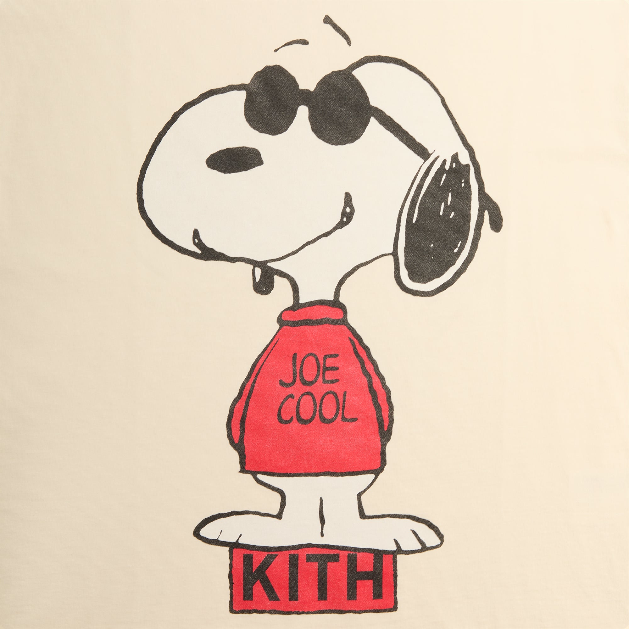Kith for Peanuts Joe Cool Vintage Tee - Sandrift – Kith Canada Kith for Peanuts Joe Cool Vintage Tee - Sandrift – Kith Canada
