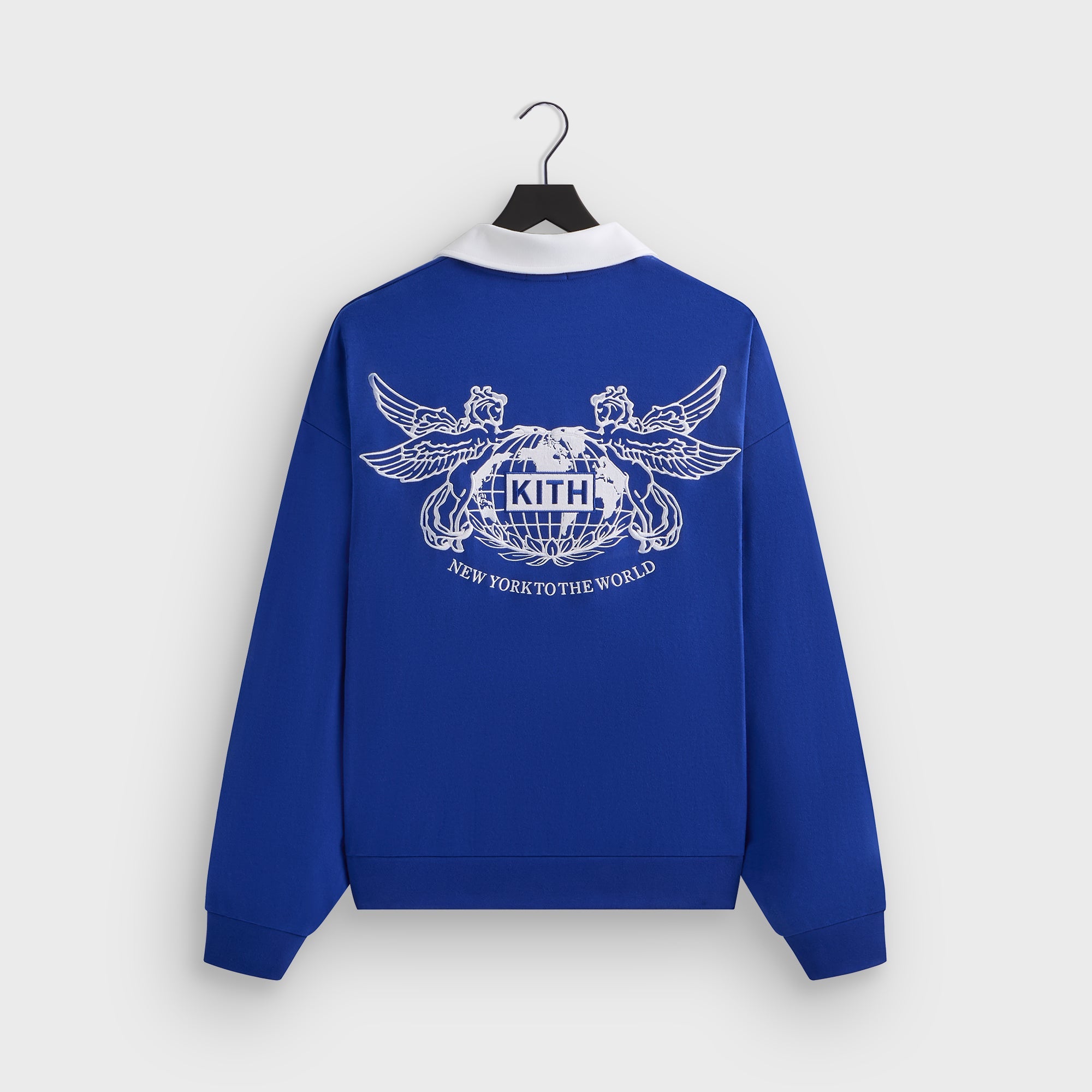 Kith Pegasus Crest Nelson Collared Pullover - Cyclone – Kith Canada