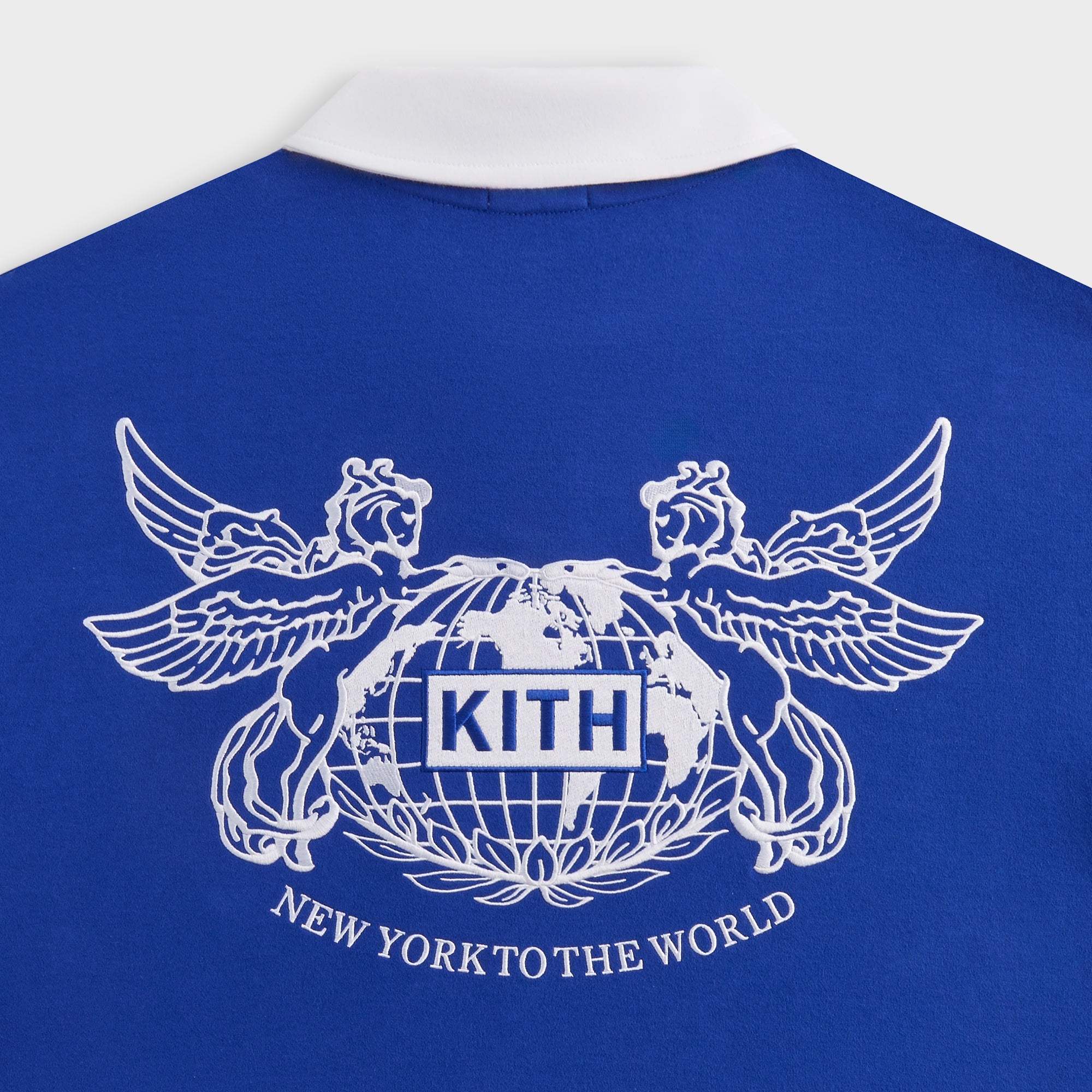 Kith ペガサス クルーネック Kith Pegasus Crest Nelson Collared Pullover - Cyclone – Kith
