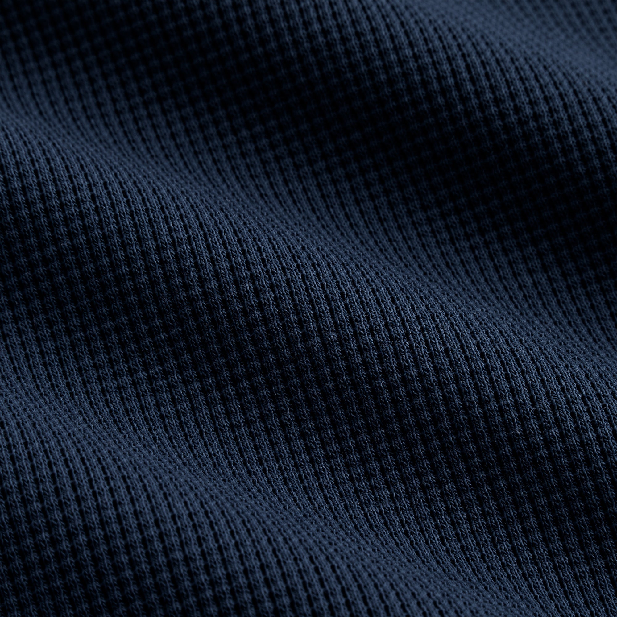 Kith Micro Waffle Drew Polo - Nocturnal – Kith Canada